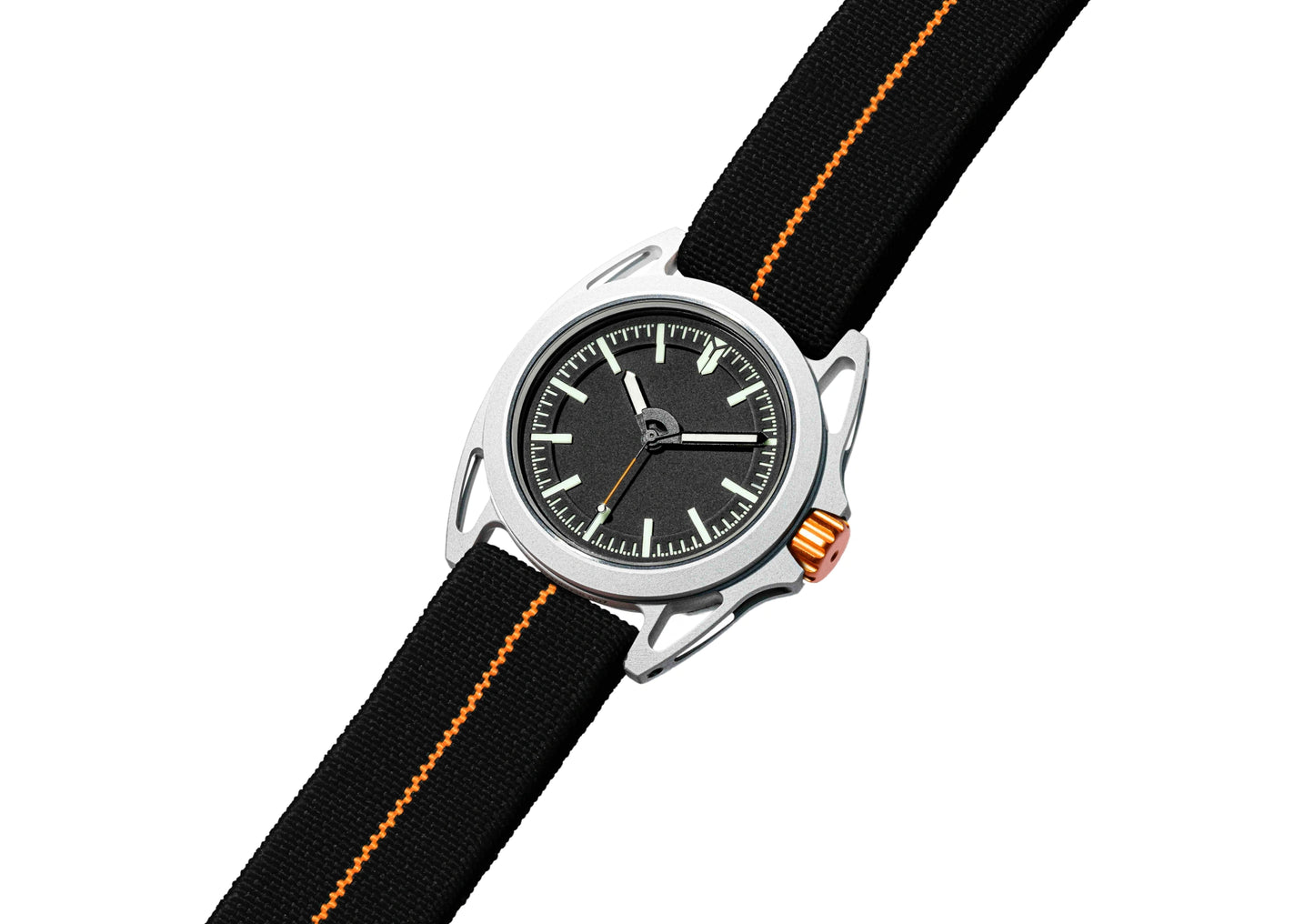 Monolith with Black & Orange Strap